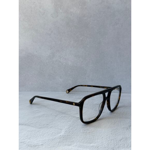 NEW Gucci GG1078O Pilot Aviator Eyeglasses Frames in Brown main image 5